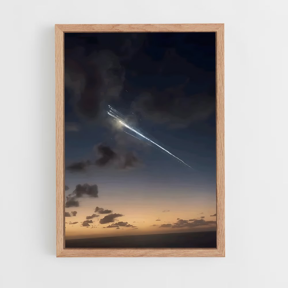 Poster Éblouissant Pluie de météores – affiche Univers (vue 4)